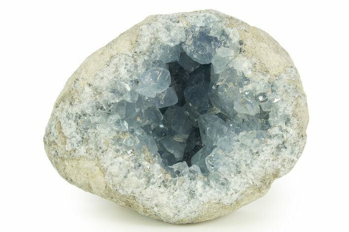Sparkly, SKy-Blue Celestine (Celestite) Geode - Madagascar #344674
